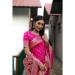 Picture of Beautiful Silk Hot Pink Saree