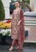 Picture of Magnificent Organza Rosy Brown Readymade Salwar Kameez