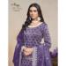 Picture of Chiffon Dark Slate Blue Straight Cut Salwar Kameez