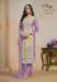 Picture of Organza Rosy Brown Straight Cut Salwar Kameez