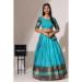 Picture of Grand Silk Light Sea Green Lehenga Choli