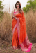 Picture of Delightful Cotton & Silk Orange Saree