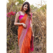 Picture of Delightful Cotton & Silk Orange Saree