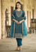 Picture of Sightly Silk Dark Slate Grey Readymade Salwar Kameez