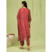 Picture of Ravishing Silk Indian Red Readymade Salwar Kameez