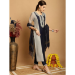 Picture of Chiffon Dark Slate Grey Readymade Salwar Kameez