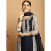 Picture of Chiffon Dark Slate Grey Readymade Salwar Kameez