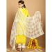 Picture of Wonderful Chiffon Golden Readymade Salwar Kameez