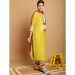 Picture of Grand Chiffon Golden Rod Readymade Salwar Kameez