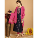 Picture of Chiffon Dark Slate Grey Readymade Salwar Kameez