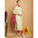 Picture of Exquisite Chiffon Tan Readymade Salwar Kameez