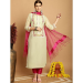 Picture of Exquisite Chiffon Tan Readymade Salwar Kameez