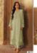 Picture of Georgette Dark Khaki Straight Cut Salwar Kameez