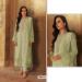 Picture of Georgette Dark Khaki Straight Cut Salwar Kameez