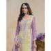 Picture of Charming Organza Plum Straight Cut Salwar Kameez