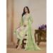 Picture of Organza Dark Khaki Straight Cut Salwar Kameez