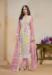 Picture of Organza Dark Salmon Straight Cut Salwar Kameez