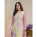 Picture of Organza Dark Salmon Straight Cut Salwar Kameez