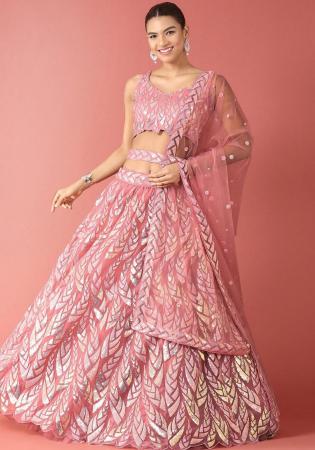 Picture of Bewitching Net Thistle Lehenga Choli