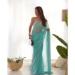 Picture of Fascinating Georgette Cadet Blue Saree