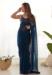 Picture of Amazing Georgette Midnight Blue Saree