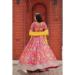 Picture of Exquisite Organza Burly Wood Lehenga Choli