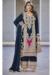 Picture of Chiffon Dark Slate Grey Straight Cut Salwar Kameez