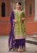 Picture of Chiffon Olive Drab Straight Cut Salwar Kameez