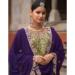 Picture of Chiffon Olive Drab Straight Cut Salwar Kameez