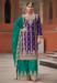 Picture of Stunning Chiffon Purple Straight Cut Salwar Kameez