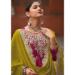 Picture of Bewitching Chiffon Brown Straight Cut Salwar Kameez