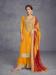 Picture of Chiffon & Silk Golden Rod Straight Cut Salwar Kameez