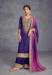 Picture of Chiffon & Silk Purple Straight Cut Salwar Kameez