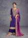 Picture of Chiffon & Silk Purple Straight Cut Salwar Kameez