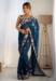 Picture of Fascinating Georgette Midnight Blue Saree