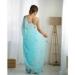 Picture of Charming Georgette Medium Turquoise Saree