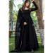 Picture of Sightly Georgette Black Readymade Gown