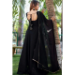 Picture of Sightly Georgette Black Readymade Gown