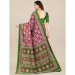 Picture of Magnificent Silk Dark Olive Green Saree