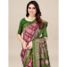 Picture of Magnificent Silk Dark Olive Green Saree