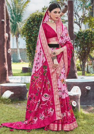 Picture of Radiant Silk Rosy Brown Saree