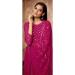 Picture of Elegant Georgette Medium Violet Red Readymade Gown