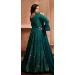 Picture of Graceful Georgette Teal Readymade Gown