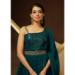 Picture of Wonderful Georgette Dark Green Readymade Gown