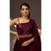 Picture of Admirable Georgette Maroon Readymade Gown