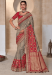 Picture of Bewitching Silk Grey Saree