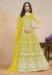 Picture of Nice Net Golden Rod Party Wear Gown