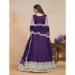 Picture of Sublime Net Purple Party Wear Gown