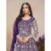 Picture of Sublime Net Purple Party Wear Gown