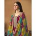 Picture of Chiffon & Silk Light Coral Straight Cut Salwar Kameez